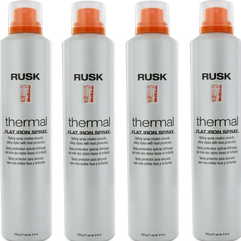 4 X Rusk - Thermal Flat Iron Hair Spray 8.8 oz (4 Packs)