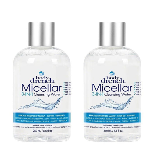 2 Bottles BODY DRENCH MICELLAR CLEANSING WATER 8.5 Ounce