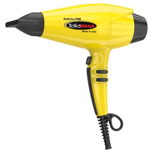 BABFB1 BABYLISS PRO ITALIA BRAVA DRYER WITH FERRARI DESIGNED ENGINE YELLOW