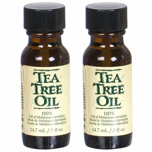 2 Bottles GENA TEA TREE OIL 0.5 OZ