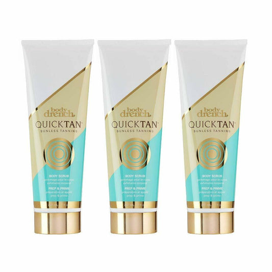 Body Drench Sunless Tanning Prep & Prime Body Scrub Before Tanning 7oz (3 pack)