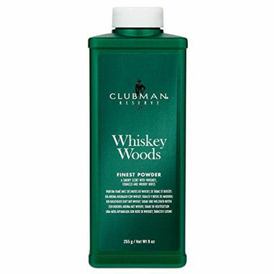 Clubman Reserve Whiskey Woods Cornstarch Powder 9 oz
