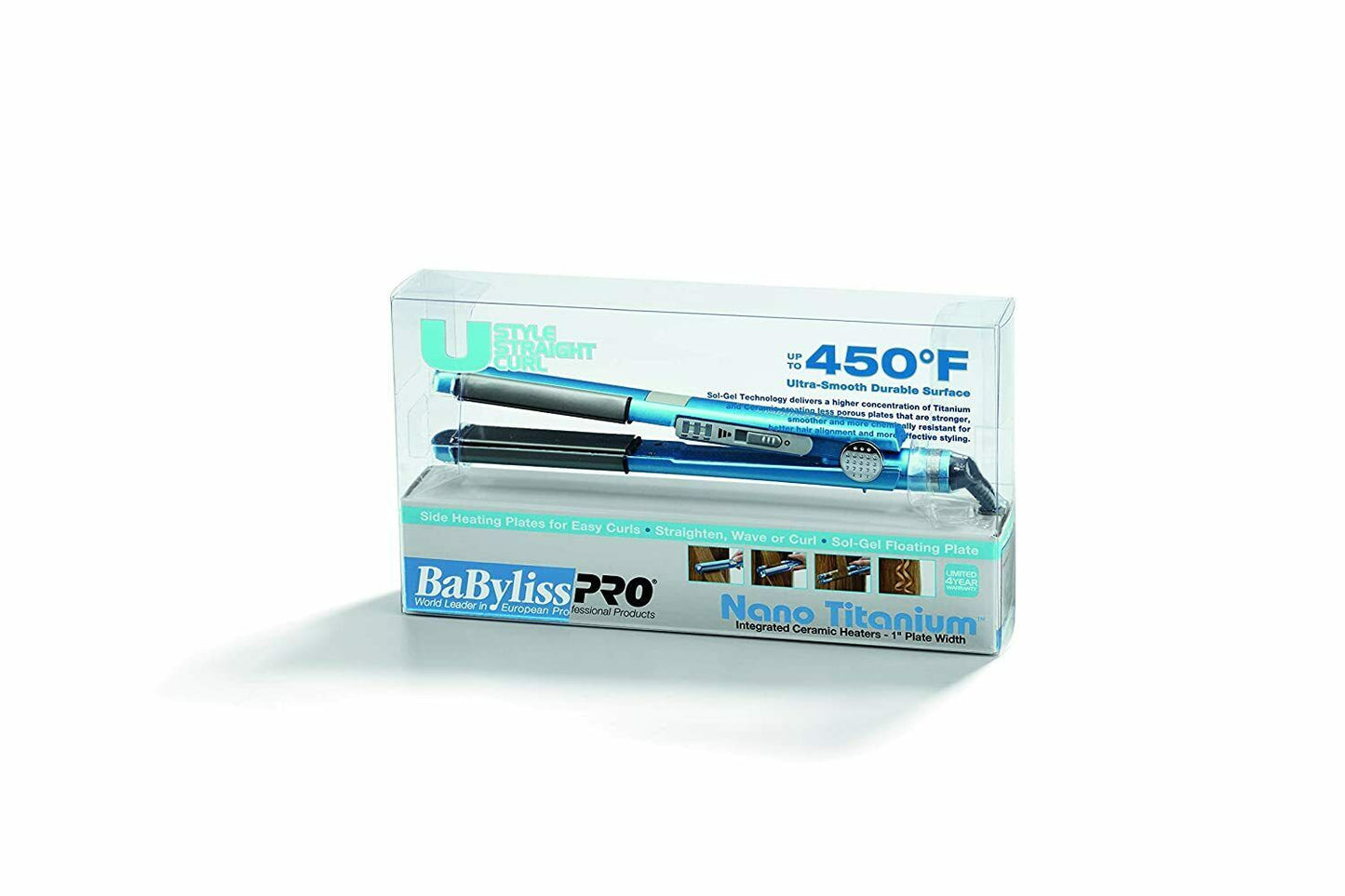 BABYLISS PRO NANO TITANIUM U STYLER 1" BNT4081UC