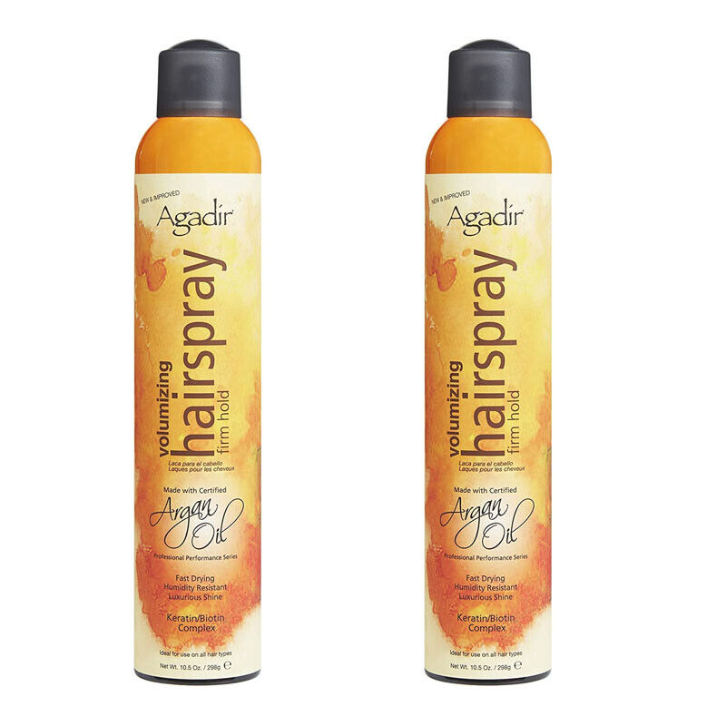 Agadir Argan Oil Volumizing Hair Spray Firm Hold, 10.5 oz (Pack of 2)