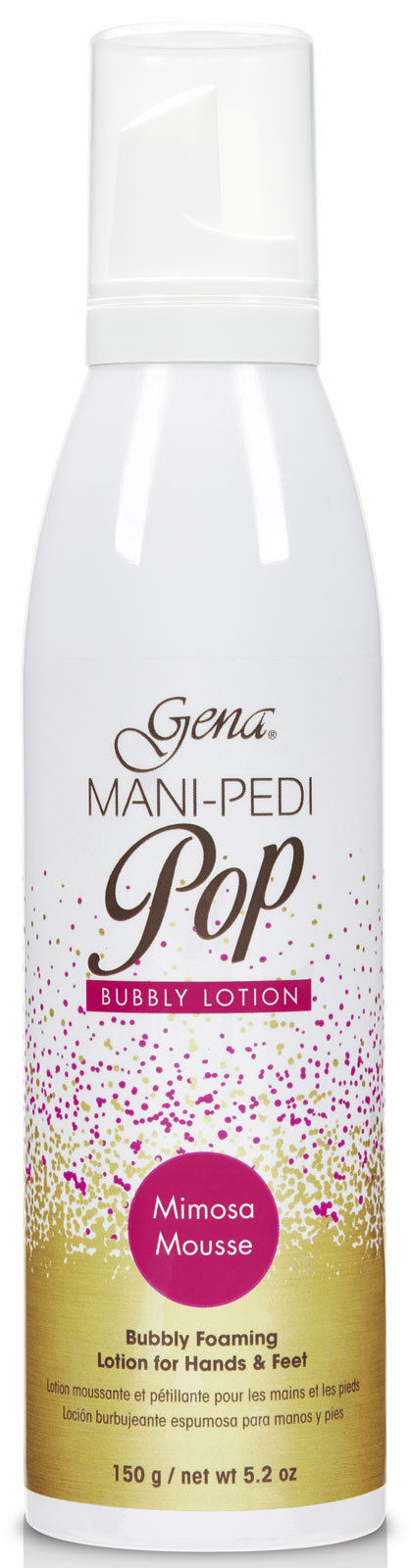 GENA MANI-Pedi Pop Mimosa Mousse Foaming Lotion 5.2 oz