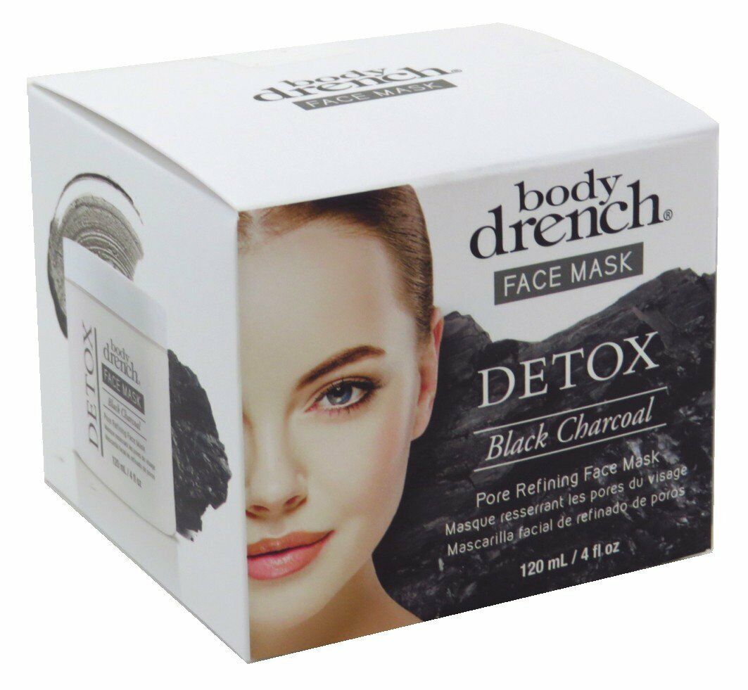 Body Drench Face Mask Detox Black Charcoal 4 oz-BRAND NEW