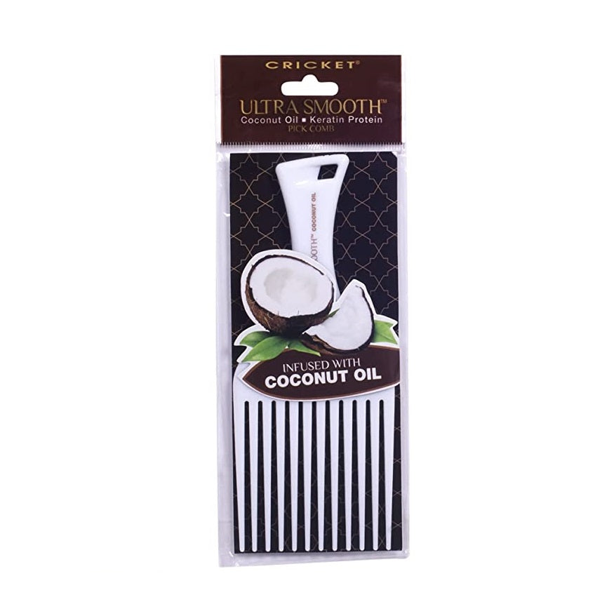 CRICKET Ultra Smooth Coconut Pick Comb, infused with Keratin Protein