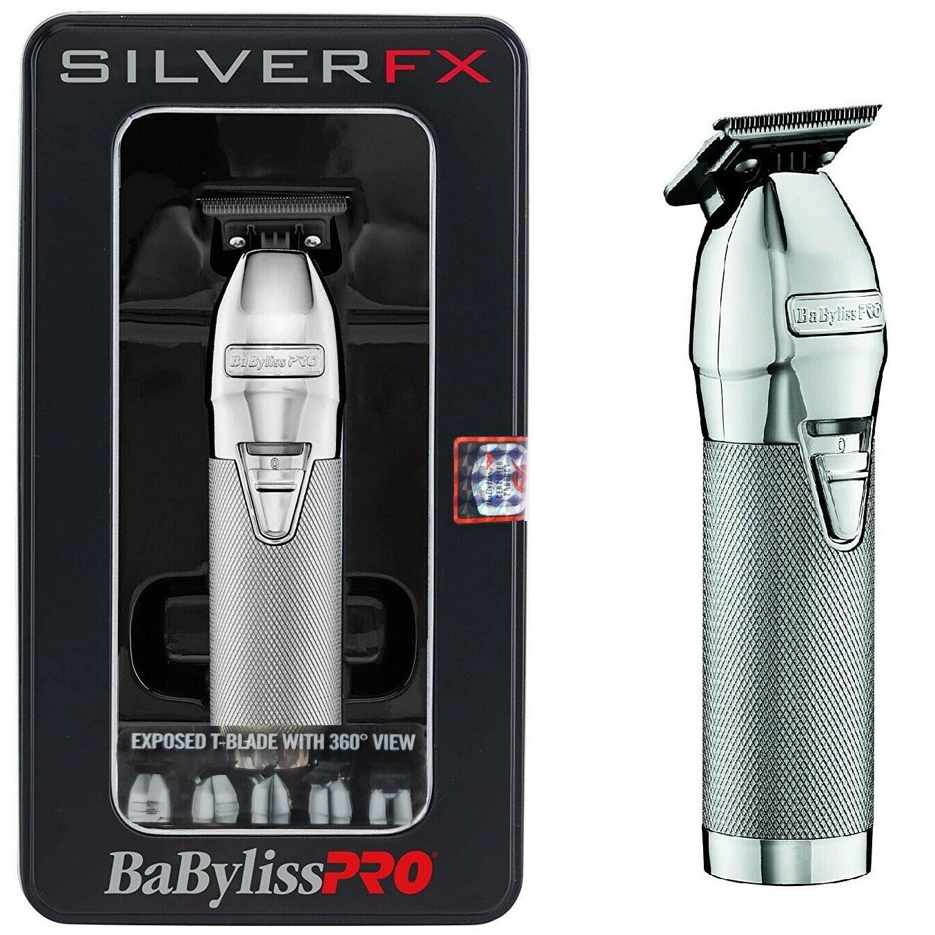 BaByliss PRO SilverFX Skeleton Outlining T-Blade Cordless Trimmer - FX787S