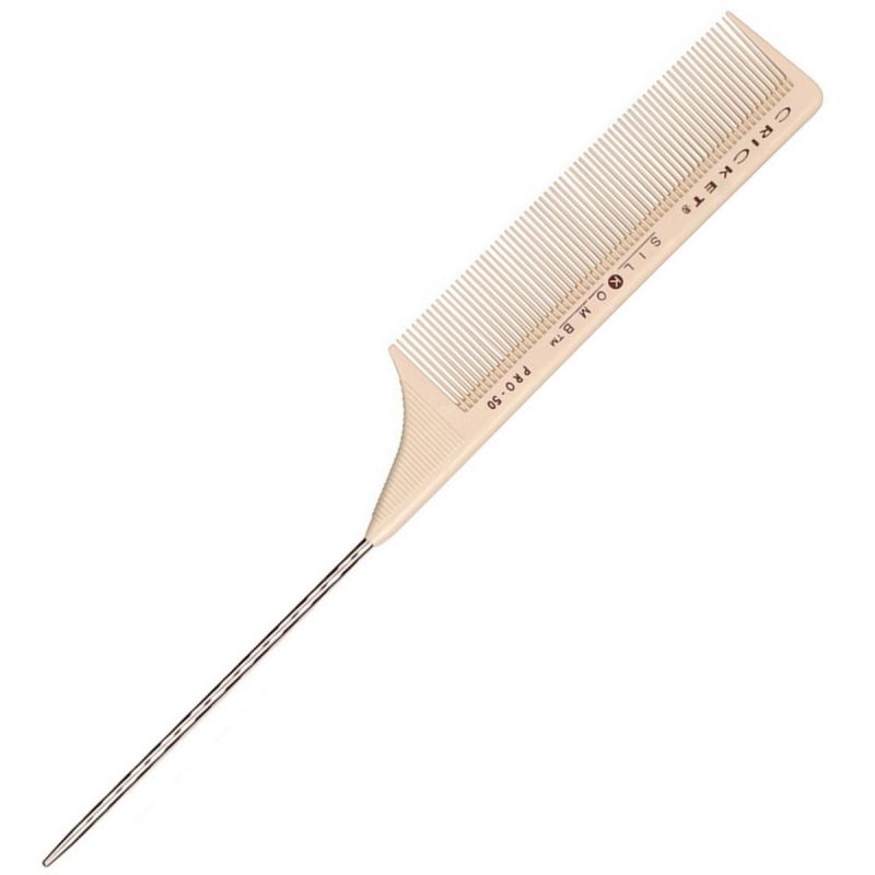 Cricket Silkomb Seamless Teeth, Pro 50 Fine Toothed Rattail