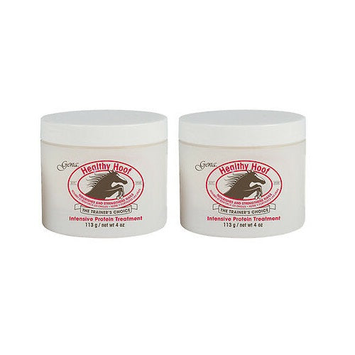 x2 GENA Healthy Hoof Intensive Protein Treatment Cream 4 oz Strengthens Nails