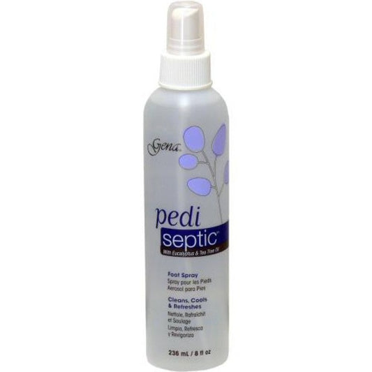 GENA Pedi Septic Eucalyptus & Tea Tree oil Foot Spray 8 oz Cleans & Refreshes
