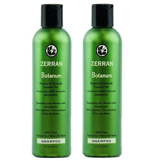 2 X Zerran Botanum Shampoo for Chemically Processed Hair - 8oz- (2 PACKS)