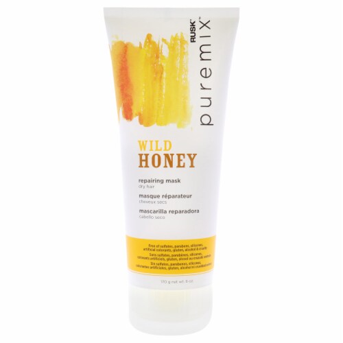 RUSK PUREMIX Wild Honey Repairing Mask for Dry Hair 6 Oz