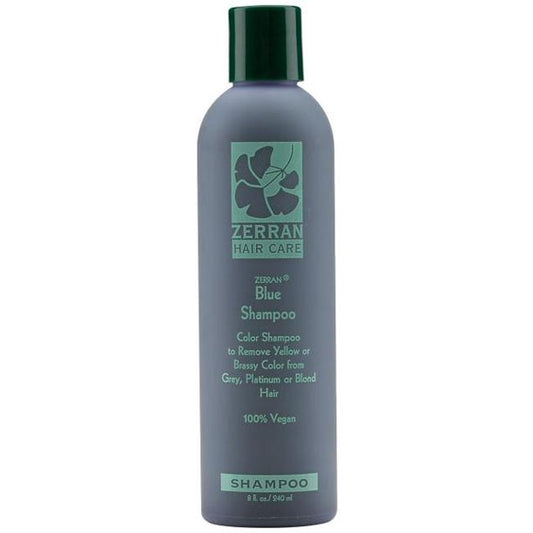 Zerran Blue Shampoo - for Brassy, Grey or Platinum Hair -8oz