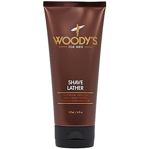 WOODY'S Quality Grooming For Men Shave Lather MOISTURIZING SHAVE CREAM 6 oz.