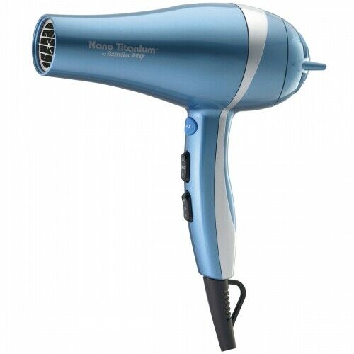 Babyliss Pro Nano Titanium Mid-Size Ionic Hair Dryer 2000 Watt, Blue