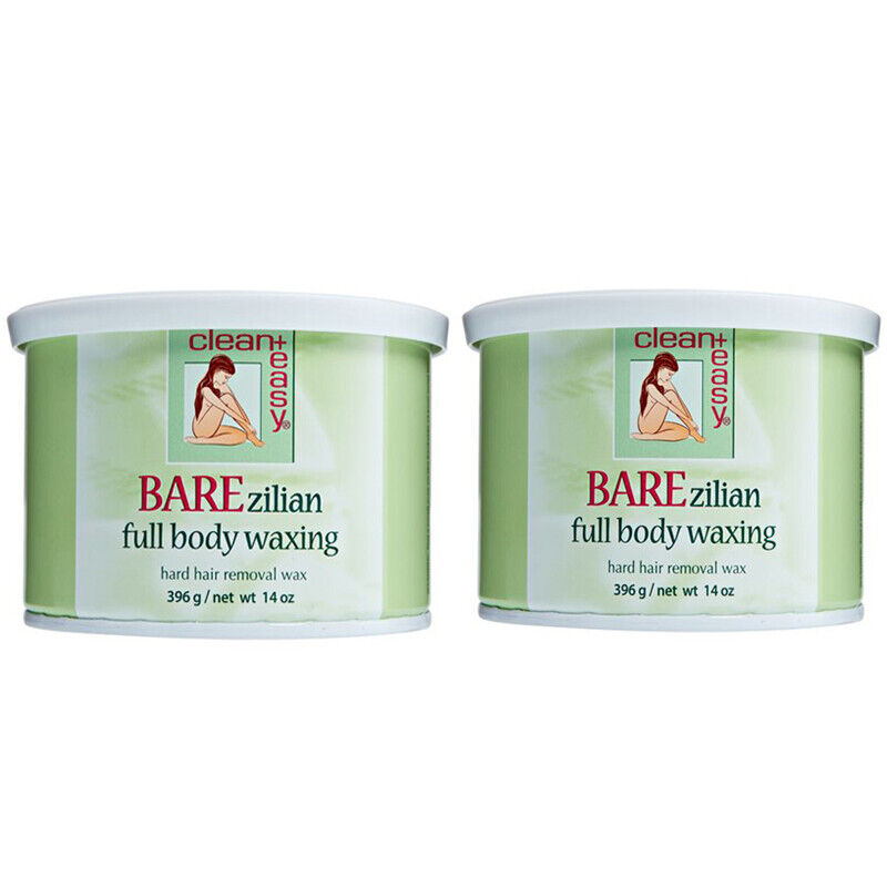 CLEAN + EASY Barezilian Full Body Hard Wax 14 oz   NEW ( 2 PACKS)