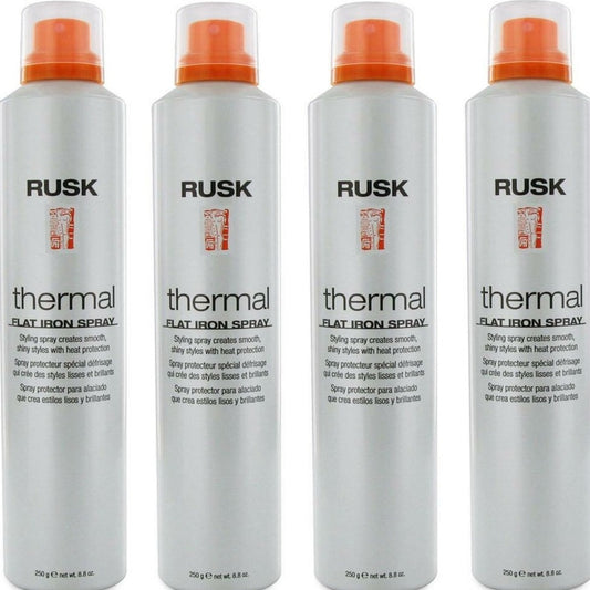 4 X Rusk - Thermal Flat Iron Hair Spray 8.8 oz (4 Packs)