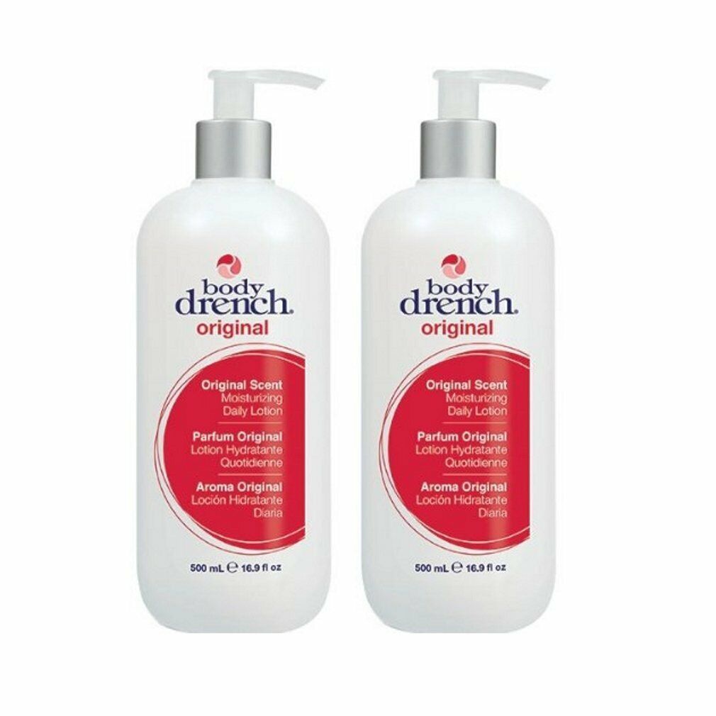2 Bottles BODY DRENCH ORIGINAL MOISTURIZING DALIY LOTION 16 OZ