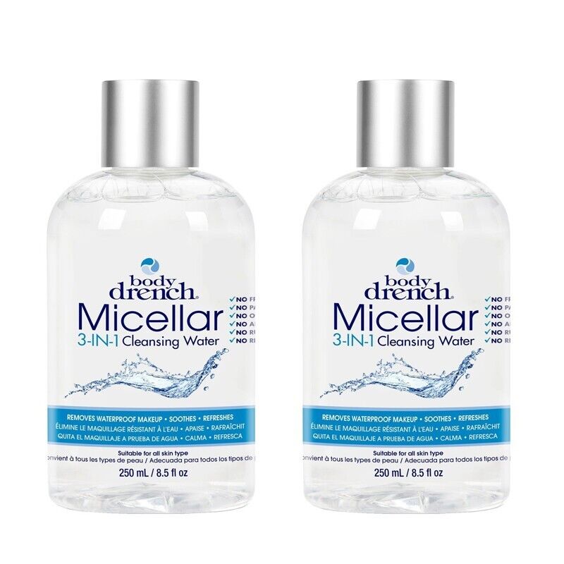 2 Bottles BODY DRENCH MICELLAR CLEANSING WATER 8.5 Ounce