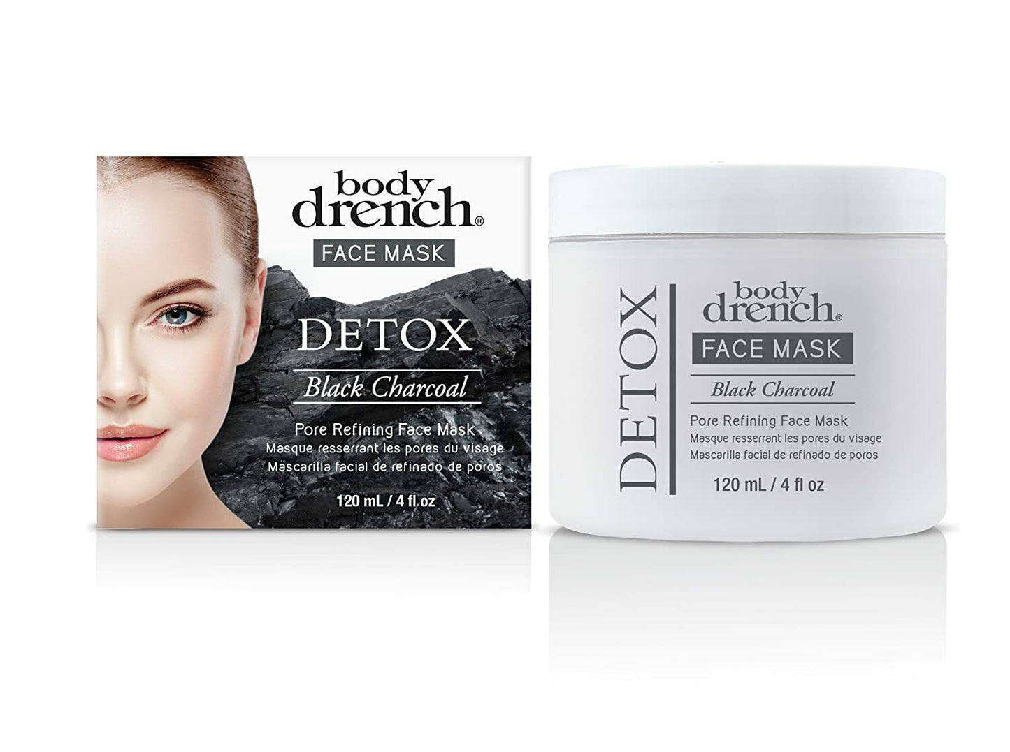 Body Drench Face Mask Detox Black Charcoal 4 oz-BRAND NEW