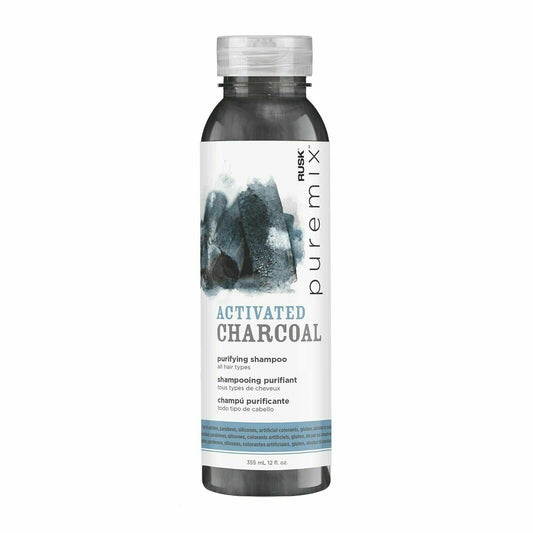 RUSK PUREMIX ACTIVATED CHARCOAL SHAMPOO 12oz