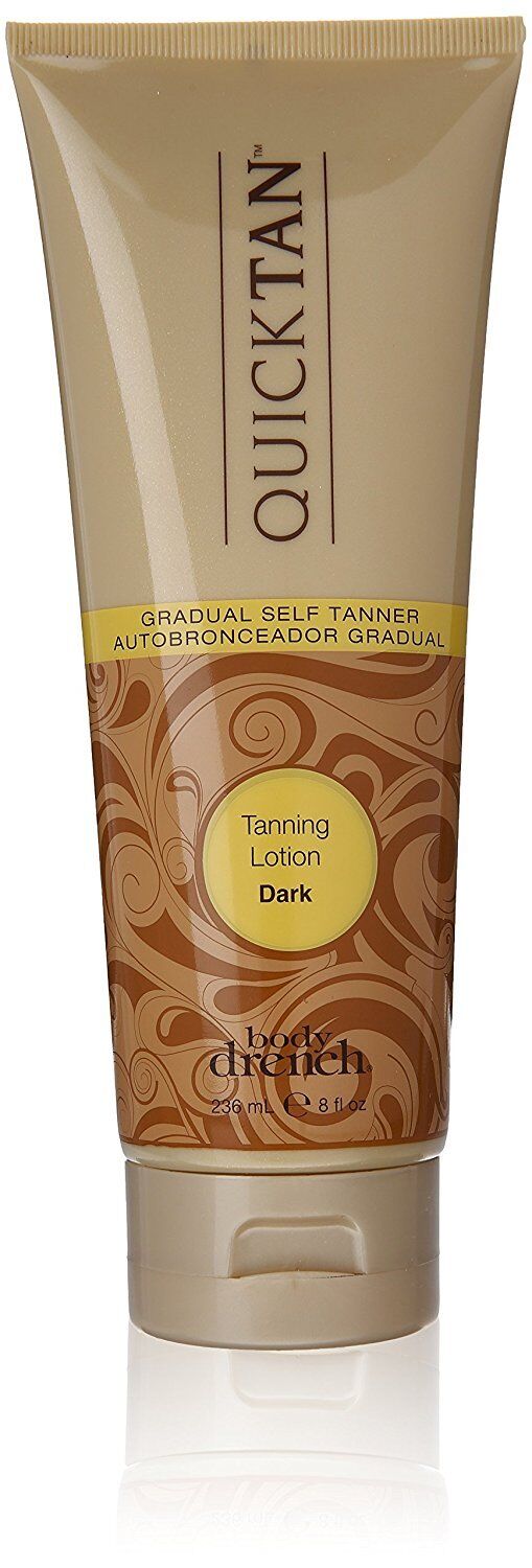 BODY DRENCH QUICKTAN TANNING LOTION DARK 8.0 OZ 2 Tubes