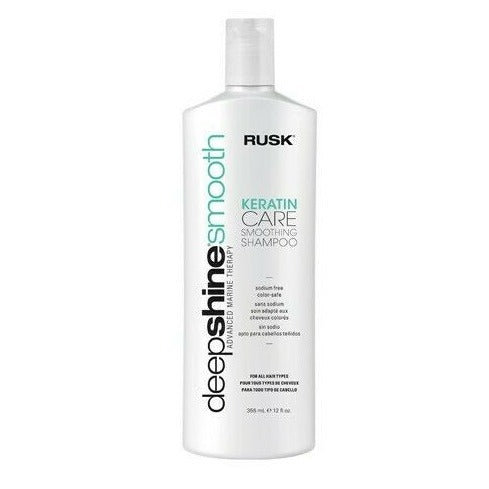 RUSK DEEPSHINE Smooth Keratin Care Smoothing Shampoo 33.8 OZ, Vitamins