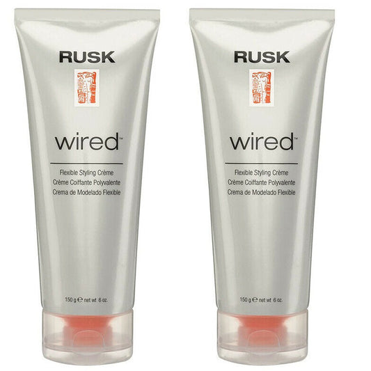 2 Tubes RUSK WIRED Flexible Styling Creme 6 oz