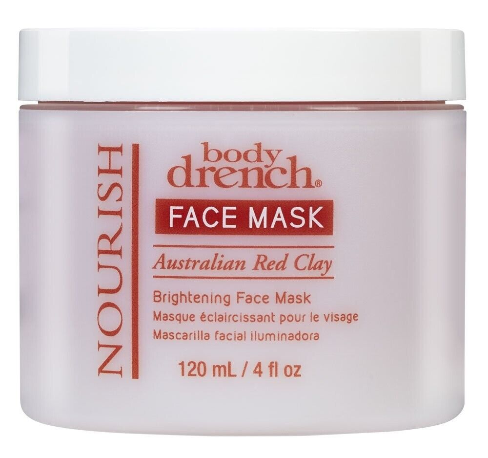 Body Drench Nourish Australian Red Clay Brightening Face Mask 4 oz