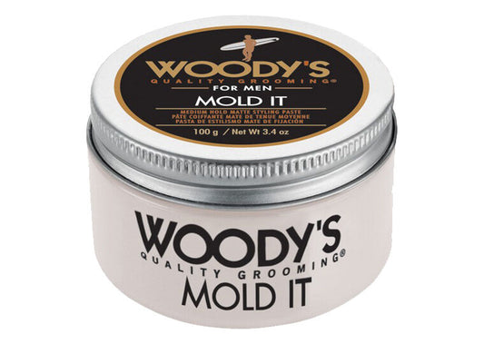 WOODY’S Quality Grooming Mold It Medium Hold Matte Styling Paste 100g/3.4oz