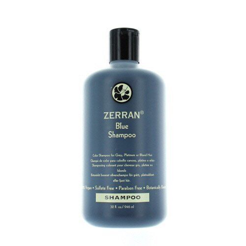 Zerran Blue Shampoo - for Brassy, Grey or Platinum Hair - 32 oz