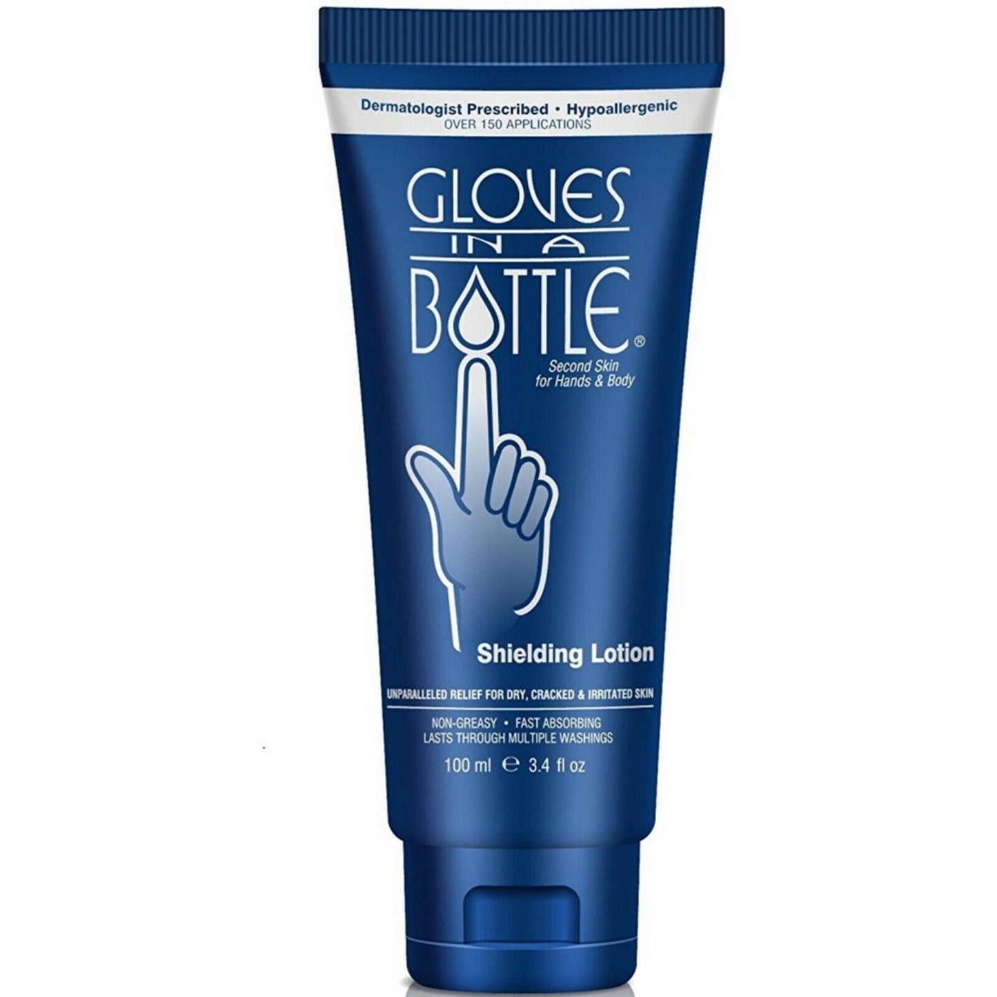 2X Gloves In A Bottle Shielding Lotion for Dry Skin Hand & Body Shielding 3.4 oz