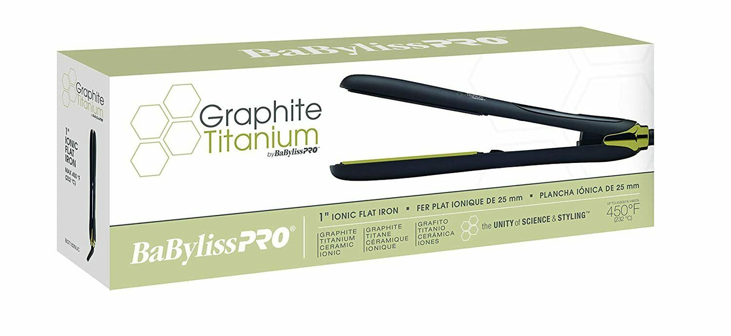 BaBylissPRO BaByliss PRO Graphite Titanium Ionic Flat Iron BGT183NUC