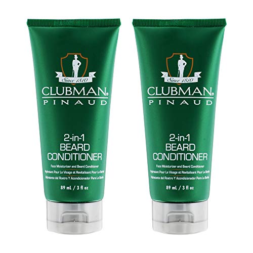 Clubman 2-in-1 Beard Conditioner Face and Beard Conditioner 3 Oz ( Pack of 2)