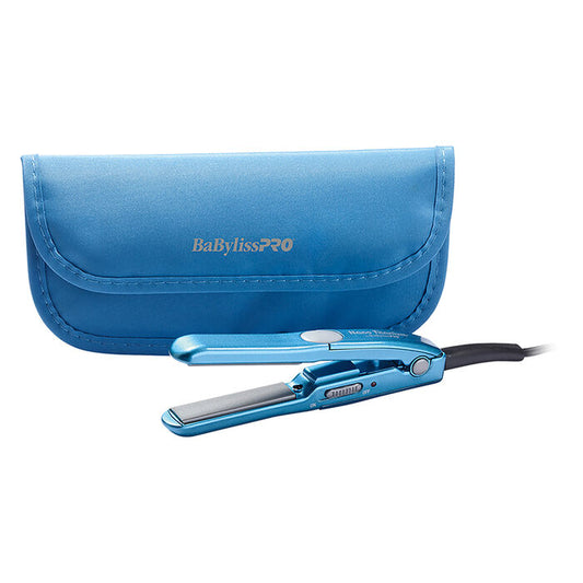 BABYLISS PRO BABNTBG3050 Nano Titanium 1/2 Mini Straightener Pouch Dual Voltage