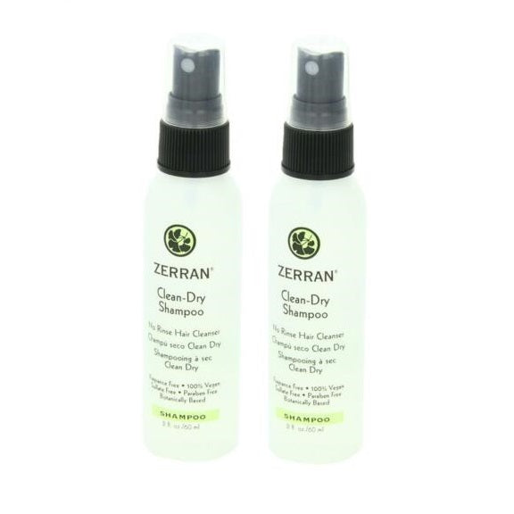 2 X ZERRAN CLEAN DRY SHAMPOO 8 OZ (2 PACKS)