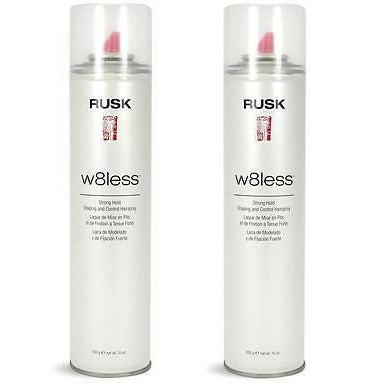 2 X RUSK W8LESS HAIRSPRAY 10 OZ (2PACKS)