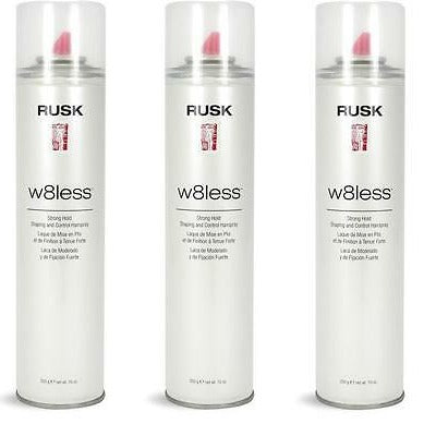 3 X RUSK W8LESS HAIRSPRAY 10 OZ ( 3 PACKS)