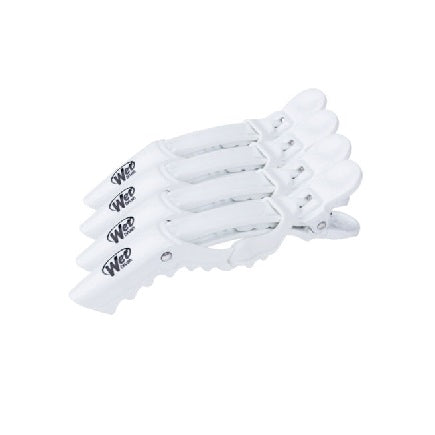 WET BRUSH Pro Styling Clips Big Mouth White SS405-WH Wet Clip 4 Per Pack