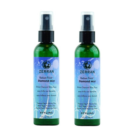 2 x Zerran Radiant Finish Diamond Mist 4 oz.(2 Packs)