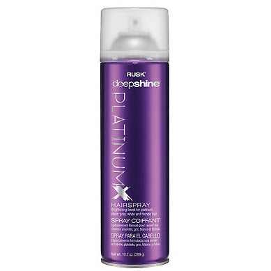 RUSK Deepshine Platinum X Hairspray Fast-drying, frizz-free, non-sticky 10.2oz